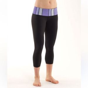 Lululemon Wunder Under Crop Ribbed 23” Women’s 8